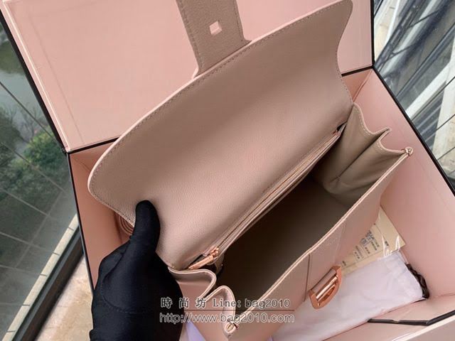 DELVAUX女包 春夏新款 Brillant系列手袋 進口牛皮 德爾沃女手提包 Dv0028 裸粉玫瑰金 Delvaux單肩斜挎包  fcs1349